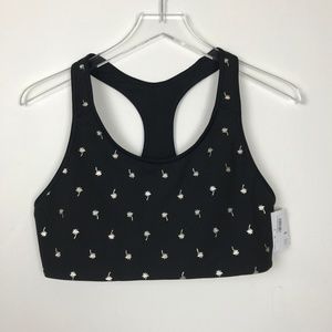Old Navy| NWT Rosegold Palm Tree Sports Bra